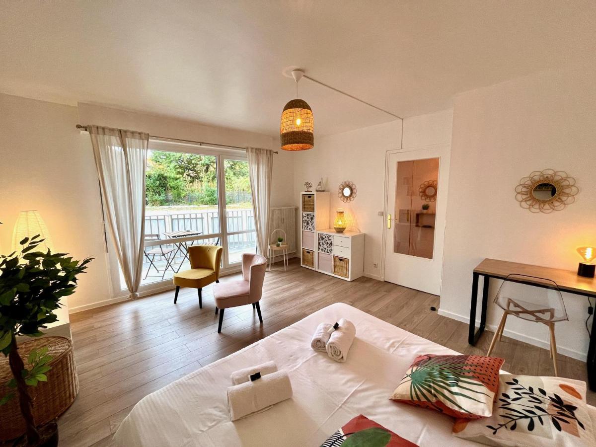 Nihal, Studio Proche Zenith Avec Parking Et Balcon 캉 외부 사진